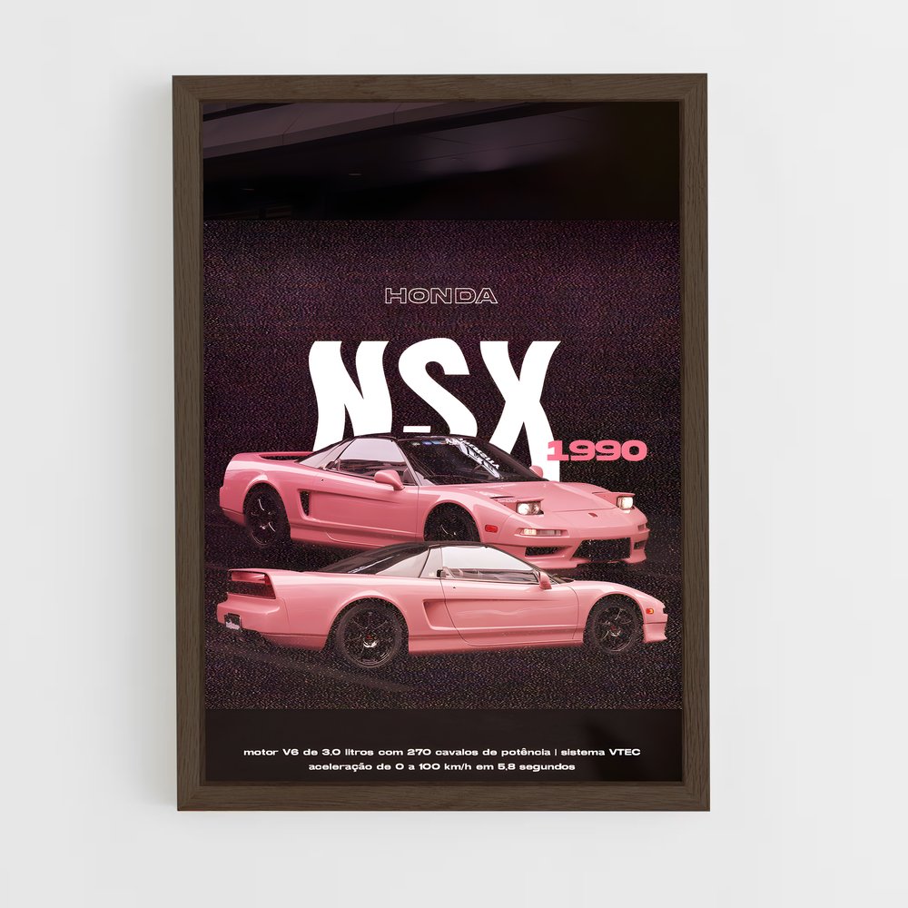Poster Pink Racer X2 – affiche Honda (vue 5)